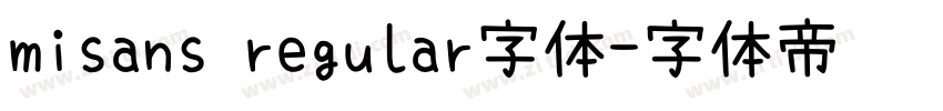 misans regular字体字体转换